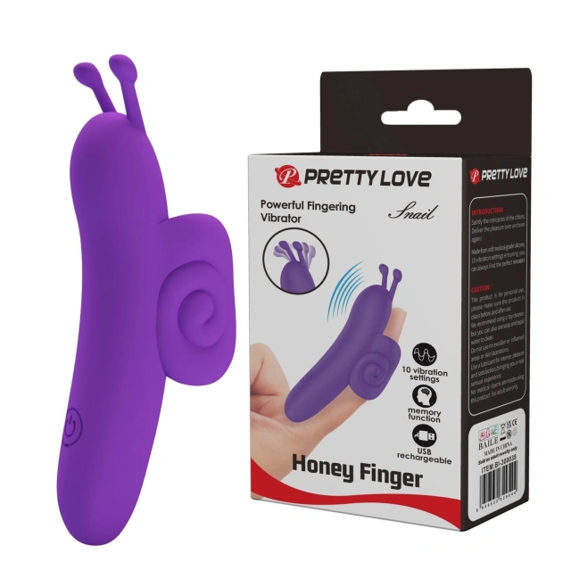 Stymulator Łechtaczki Snail Honey Finger Pretty Love | 100% ORYGINAŁ| DYSKRETNA PRZESYŁKA
